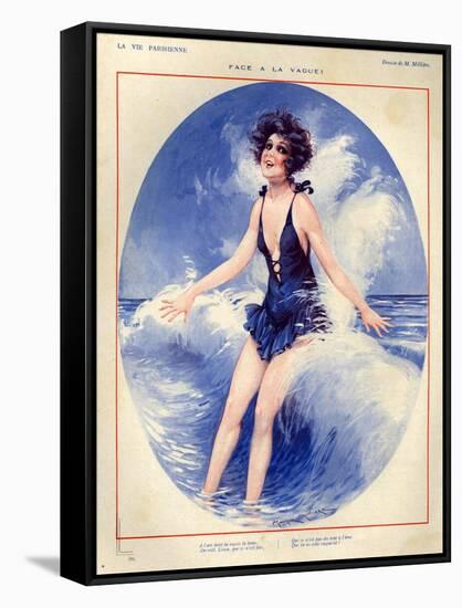 1920s France La Vie Parisienne Magazine Plate-null-Framed Stretched Canvas