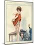 1920s France La Vie Parisienne Magazine Plate-null-Mounted Giclee Print