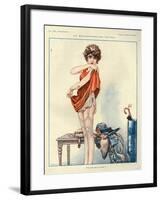 1920s France La Vie Parisienne Magazine Plate-null-Framed Giclee Print