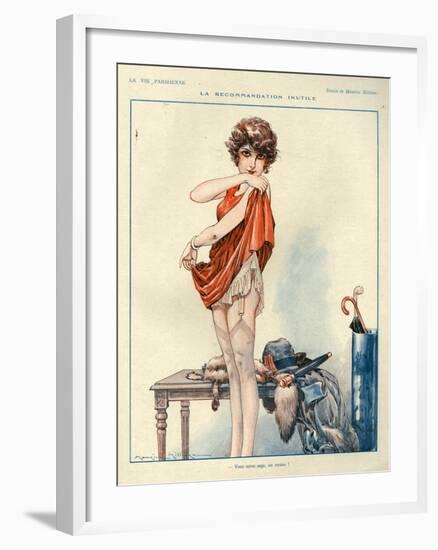 1920s France La Vie Parisienne Magazine Plate-null-Framed Giclee Print