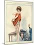 1920s France La Vie Parisienne Magazine Plate-null-Mounted Giclee Print