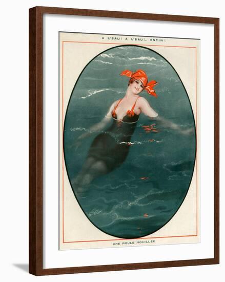 1920s France La Vie Parisienne Magazine Plate-null-Framed Giclee Print