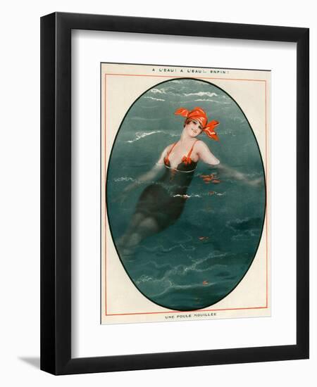 1920s France La Vie Parisienne Magazine Plate-null-Framed Giclee Print