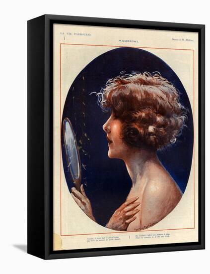 1920s France La Vie Parisienne Magazine Plate-null-Framed Stretched Canvas