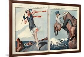 1920s France La Vie Parisienne Magazine Plate-null-Framed Giclee Print