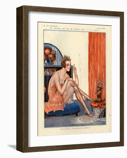 1920s France La Vie Parisienne Magazine Plate-null-Framed Giclee Print