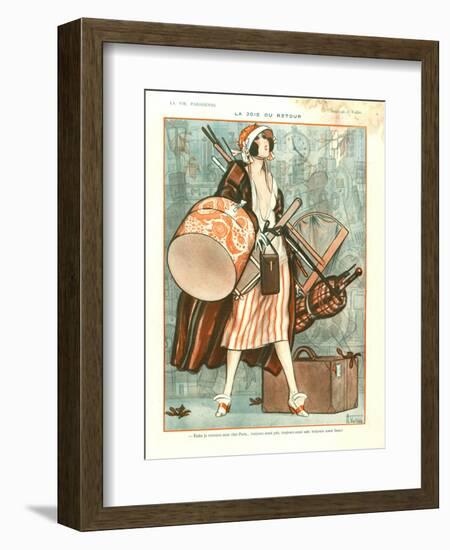 1920s France La Vie Parisienne Magazine Plate-null-Framed Giclee Print