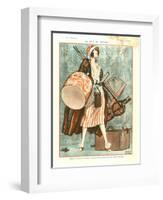 1920s France La Vie Parisienne Magazine Plate-null-Framed Giclee Print