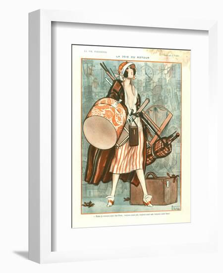 1920s France La Vie Parisienne Magazine Plate-null-Framed Giclee Print