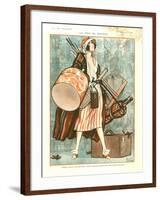 1920s France La Vie Parisienne Magazine Plate-null-Framed Giclee Print