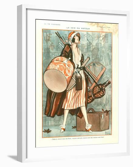 1920s France La Vie Parisienne Magazine Plate-null-Framed Giclee Print