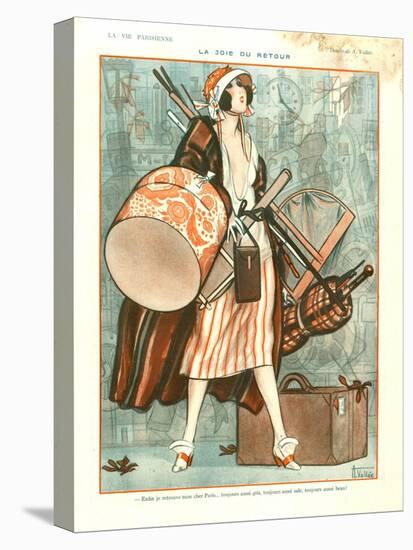 1920s France La Vie Parisienne Magazine Plate-null-Stretched Canvas