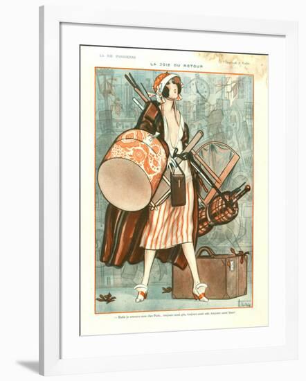 1920s France La Vie Parisienne Magazine Plate-null-Framed Giclee Print