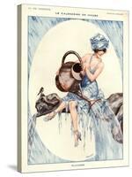 1920s France La Vie Parisienne Magazine Plate-null-Stretched Canvas