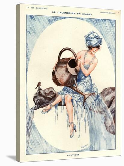 1920s France La Vie Parisienne Magazine Plate-null-Stretched Canvas