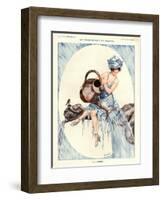 1920s France La Vie Parisienne Magazine Plate-null-Framed Giclee Print