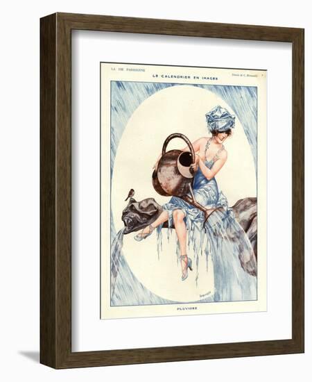 1920s France La Vie Parisienne Magazine Plate-null-Framed Giclee Print