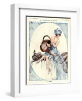 1920s France La Vie Parisienne Magazine Plate-null-Framed Giclee Print