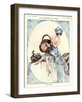 1920s France La Vie Parisienne Magazine Plate-null-Framed Giclee Print