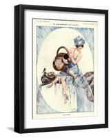 1920s France La Vie Parisienne Magazine Plate-null-Framed Giclee Print