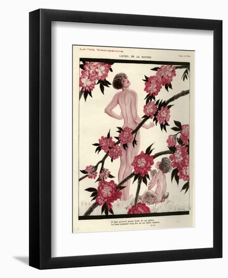 1920s France La Vie Parisienne Magazine Plate-null-Framed Premium Giclee Print