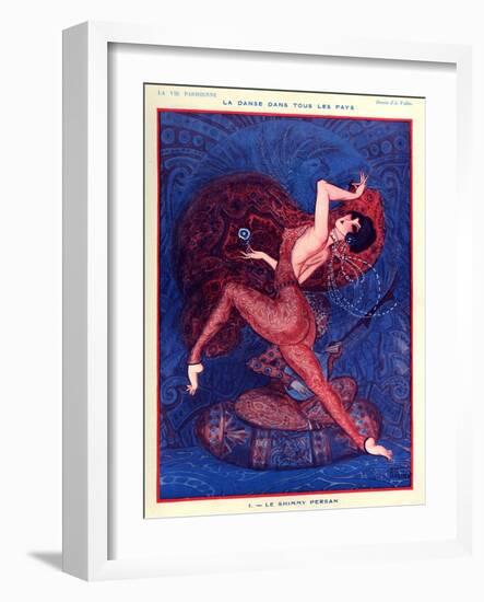 1920s France La Vie Parisienne Magazine Plate-null-Framed Giclee Print