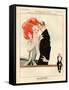 1920s France La Vie Parisienne Magazine Plate-null-Framed Stretched Canvas