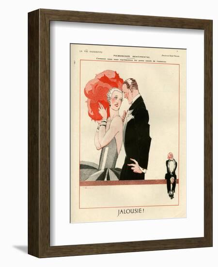 1920s France La Vie Parisienne Magazine Plate-null-Framed Giclee Print