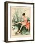 1920s France La Vie Parisienne Magazine Plate-null-Framed Giclee Print