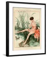 1920s France La Vie Parisienne Magazine Plate-null-Framed Giclee Print