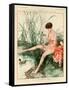 1920s France La Vie Parisienne Magazine Plate-null-Framed Stretched Canvas