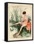 1920s France La Vie Parisienne Magazine Plate-null-Framed Stretched Canvas