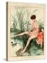 1920s France La Vie Parisienne Magazine Plate-null-Stretched Canvas