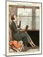 1920s France La Vie Parisienne Magazine Plate-null-Mounted Giclee Print