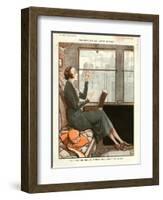 1920s France La Vie Parisienne Magazine Plate-null-Framed Giclee Print