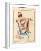 1920s France La Vie Parisienne Magazine Plate-null-Framed Giclee Print