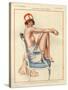 1920s France La Vie Parisienne Magazine Plate-null-Stretched Canvas