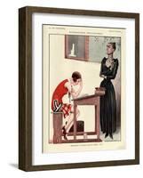 1920s France La Vie Parisienne Magazine Plate-null-Framed Giclee Print