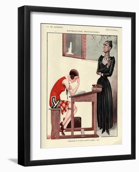 1920s France La Vie Parisienne Magazine Plate-null-Framed Giclee Print