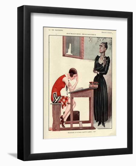 1920s France La Vie Parisienne Magazine Plate-null-Framed Giclee Print