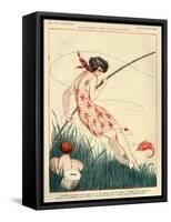 1920s France La Vie Parisienne Magazine Plate-null-Framed Stretched Canvas