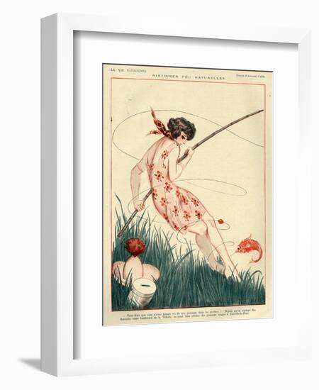 1920s France La Vie Parisienne Magazine Plate-null-Framed Giclee Print