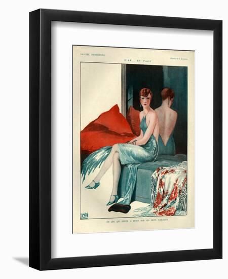 1920s France La Vie Parisienne Magazine Plate-null-Framed Giclee Print