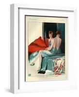 1920s France La Vie Parisienne Magazine Plate-null-Framed Giclee Print