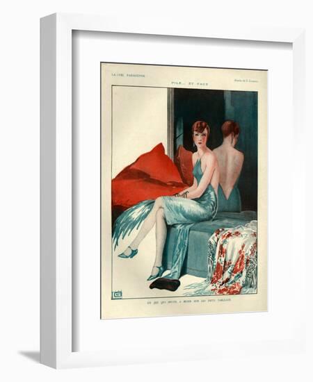 1920s France La Vie Parisienne Magazine Plate-null-Framed Giclee Print