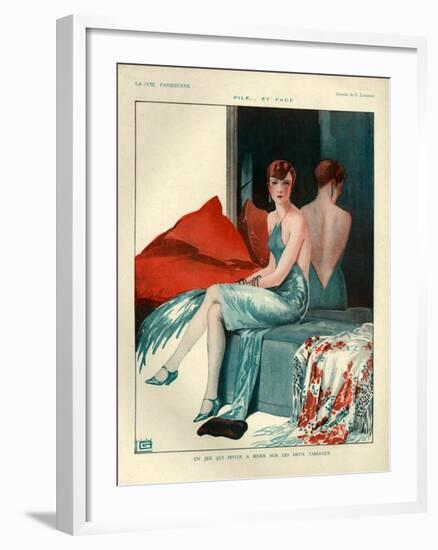 1920s France La Vie Parisienne Magazine Plate-null-Framed Giclee Print