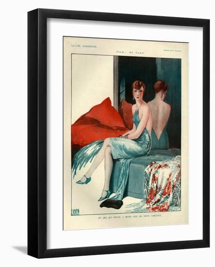 1920s France La Vie Parisienne Magazine Plate-null-Framed Giclee Print