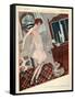 1920s France La Vie Parisienne Magazine Plate-null-Framed Stretched Canvas