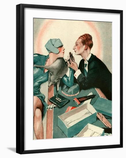 1920s France La Vie Parisienne Magazine Plate-null-Framed Giclee Print