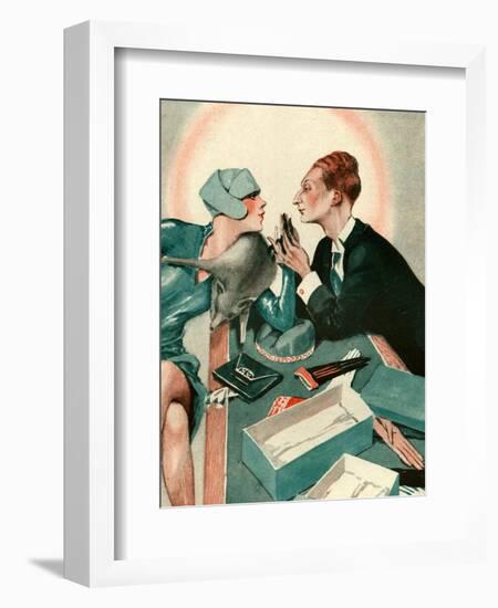 1920s France La Vie Parisienne Magazine Plate-null-Framed Giclee Print